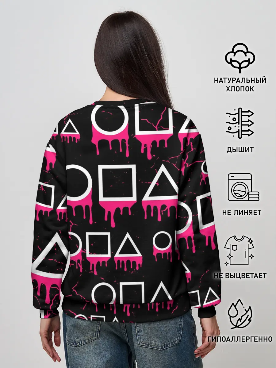 Женский свитшот / ИГРА В КАЛЬМАРА / КУКЛА