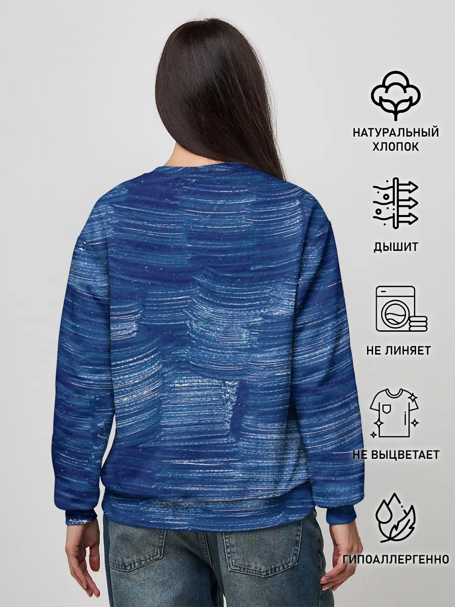 Женский свитшот / Акриловые мазки