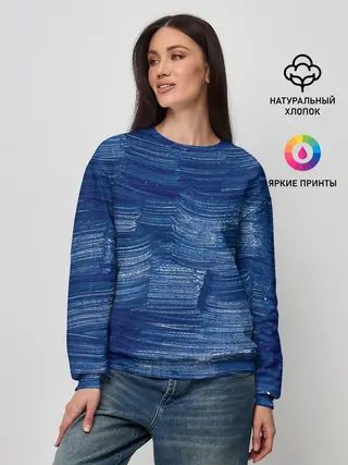 Женский свитшот / Акриловые мазки