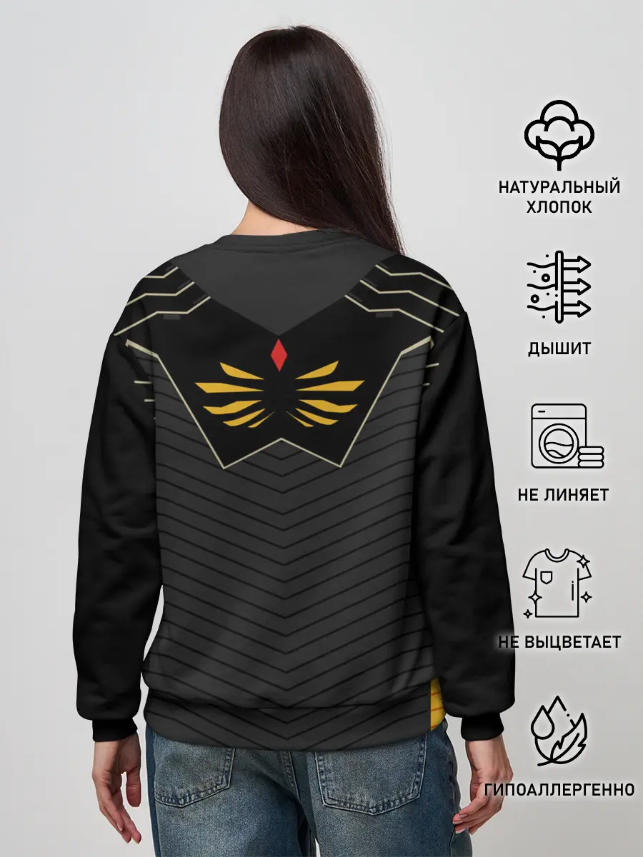 Женский свитшот / КИБЕРНЕТИЧЕСКИЙ КОСТЮМ / CYBER UNIFORM