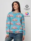Женский свитшот / Машинки детский рисунок
