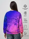 Женский свитшот / Абстрактный пурпурно-синий