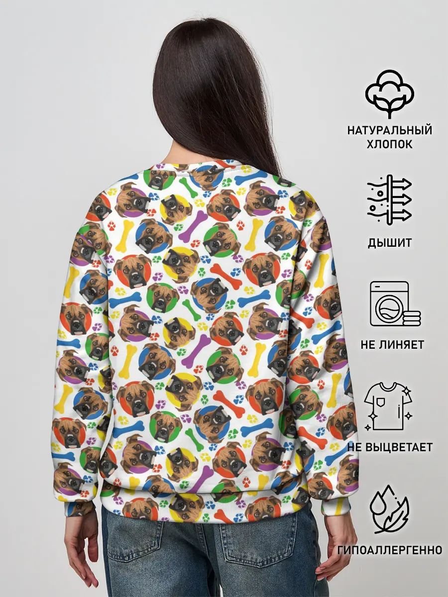 Женский свитшот / Немецкий Боксёр