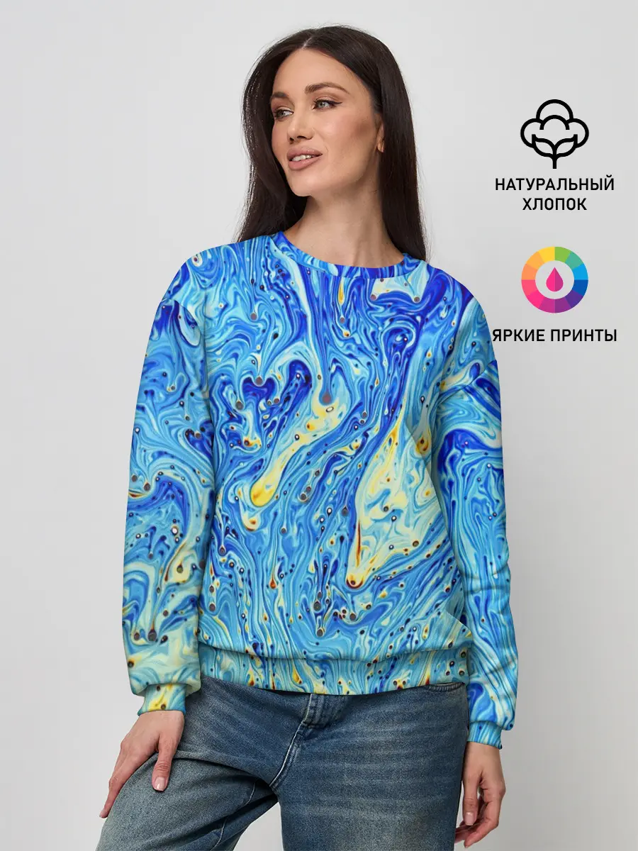 Женский свитшот / Сползающие краски