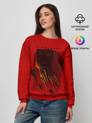 Женский свитшот / Гаст - Minecraft