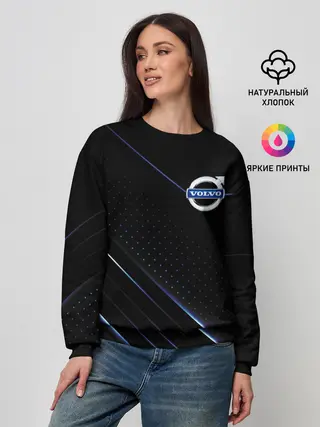 Женский свитшот / Volvo, полоски