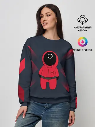 Женский свитшот / Игра в Кальмара мульт ART