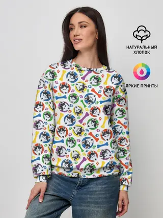 Женский свитшот / Хаски