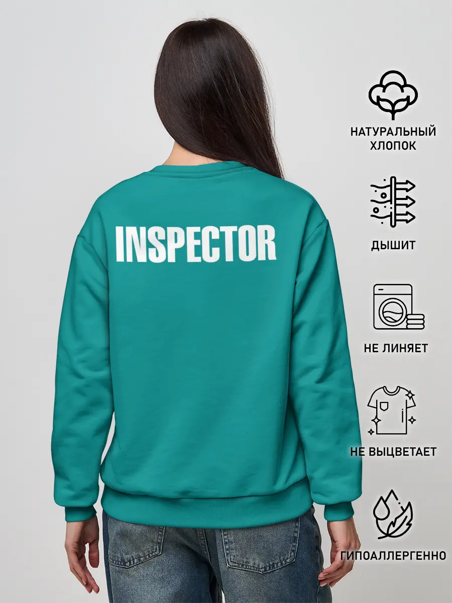 Женский свитшот / Игра в кальмара: инспектор 001