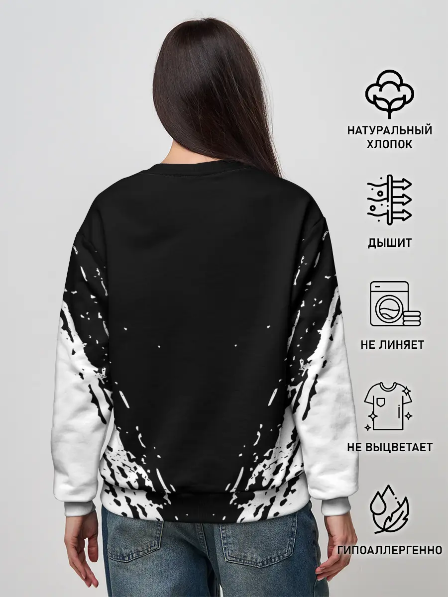 Женский свитшот / Мяуталлика / Meowtallica.