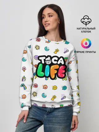 Женский свитшот / Логотип | Toca Boca | Тока Бока