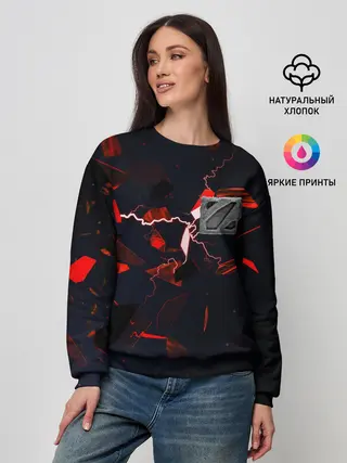 Женский свитшот / DOTA 2 | 3D плиты и молния