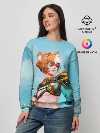 Женский свитшот / Горо Genshin Impact