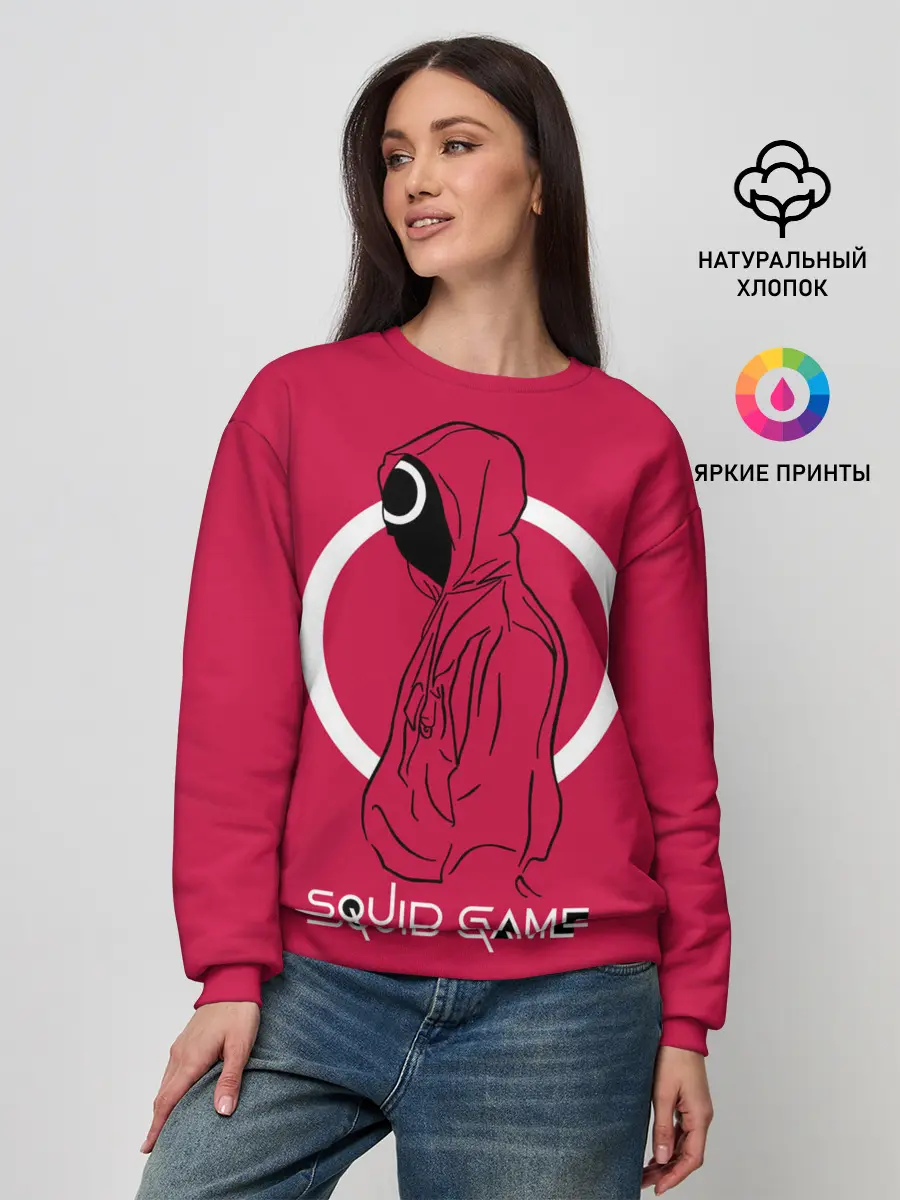 Женский свитшот / Игра в кальмара: стражник круг