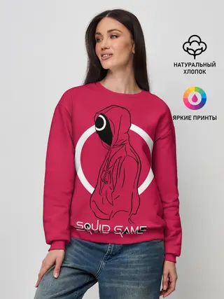 Женский свитшот / Игра в кальмара: стражник круг