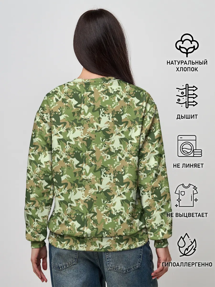 Женский свитшот / Лягушки