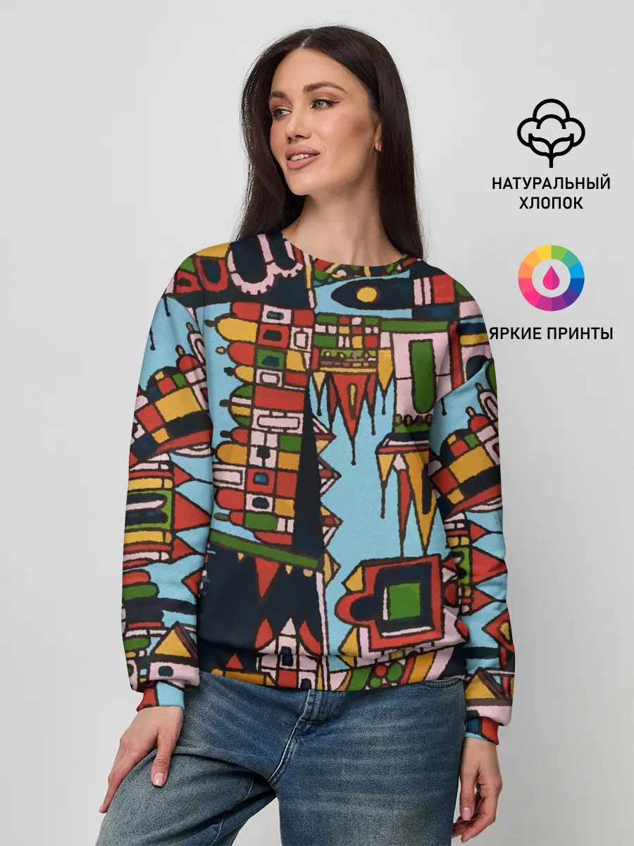 Женский свитшот / Рождество в Праге