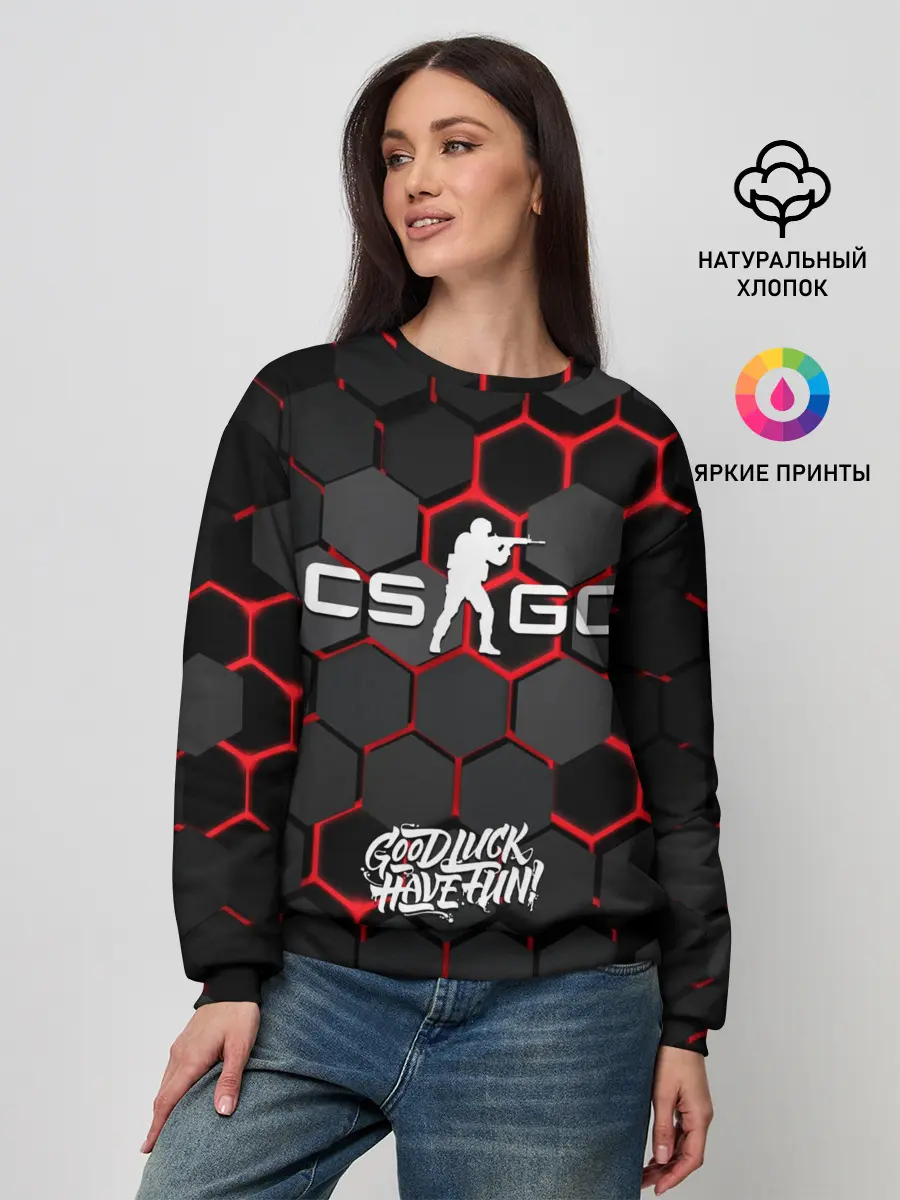 Женский свитшот / CS:GO 3D плиты