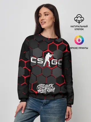 Женский свитшот / CS:GO 3D плиты