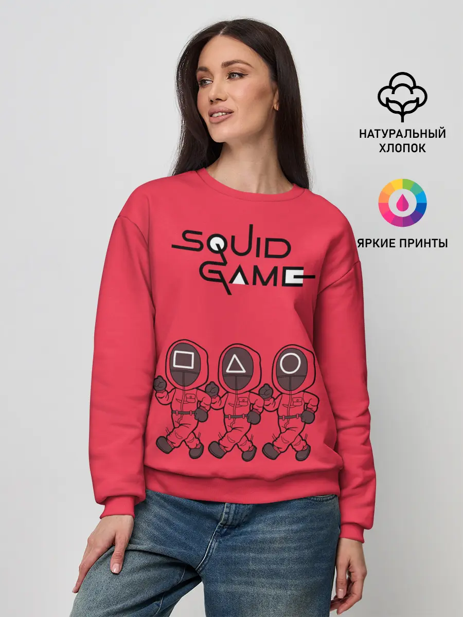 Женский свитшот / Игра в кальмара: шагающие стражники