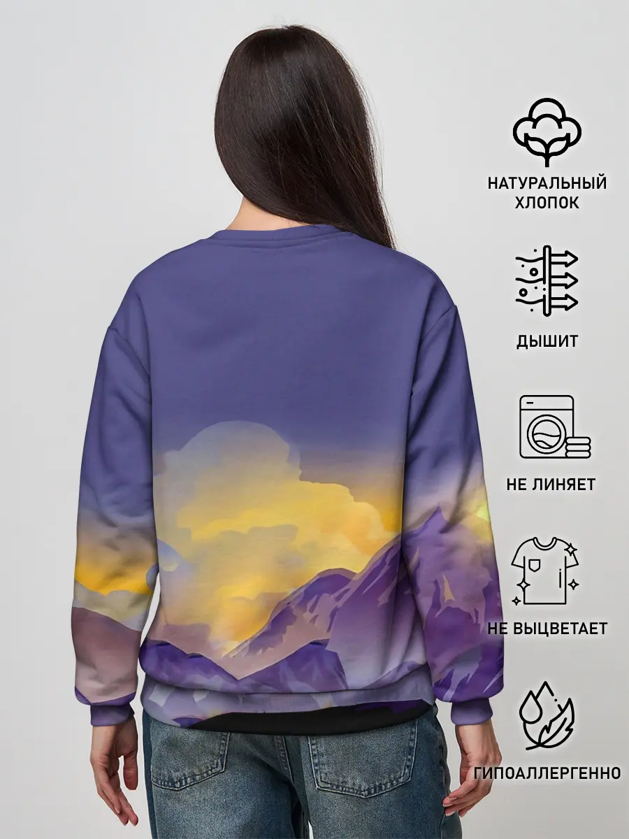 Женский свитшот / Эпичный Картман в горах | Южный Парк