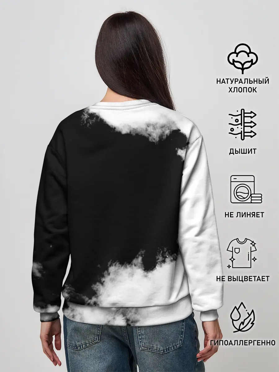 Женский свитшот / Все пацаны на черном фоне Южный Парк