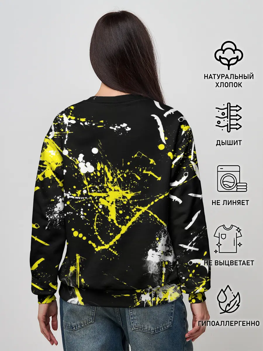 Женский свитшот / CS:GO Брызги красок