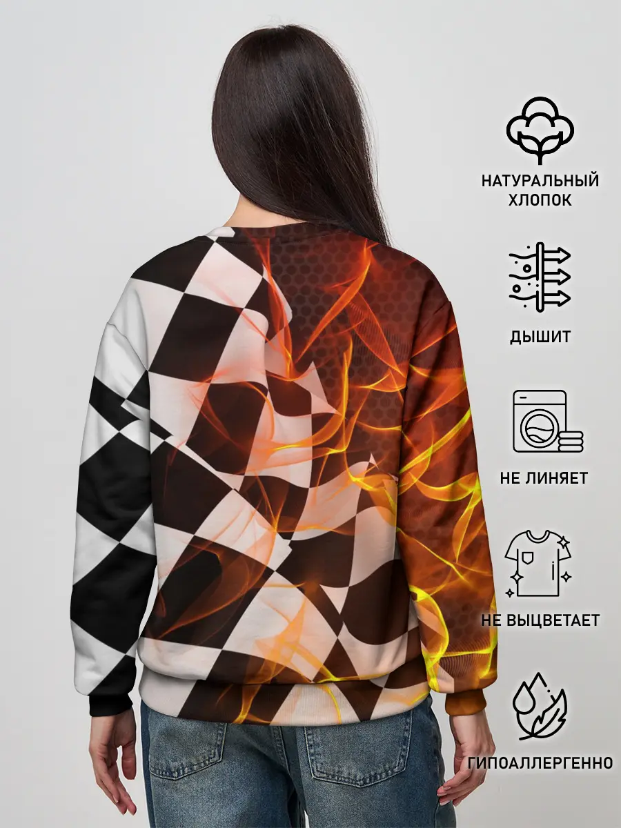 Женский свитшот / BMW RACING / FIRE RACING