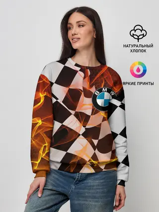 Женский свитшот / BMW RACING / FIRE RACING