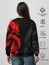 Женский свитшот / КРАСНЫЙ ДРАКОН ТАТУ / RED DRAGON TATTOO