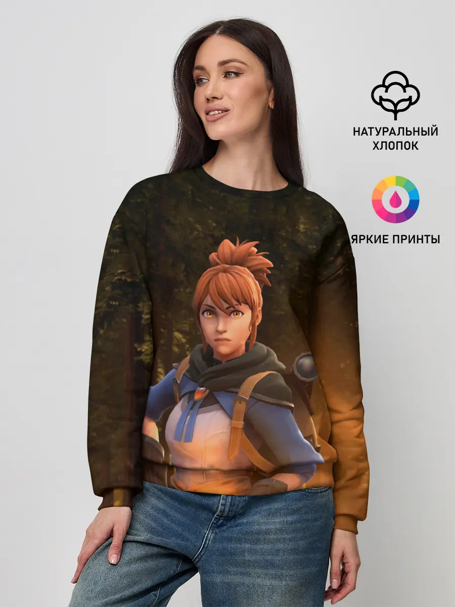 Женский свитшот / Марси в лесу