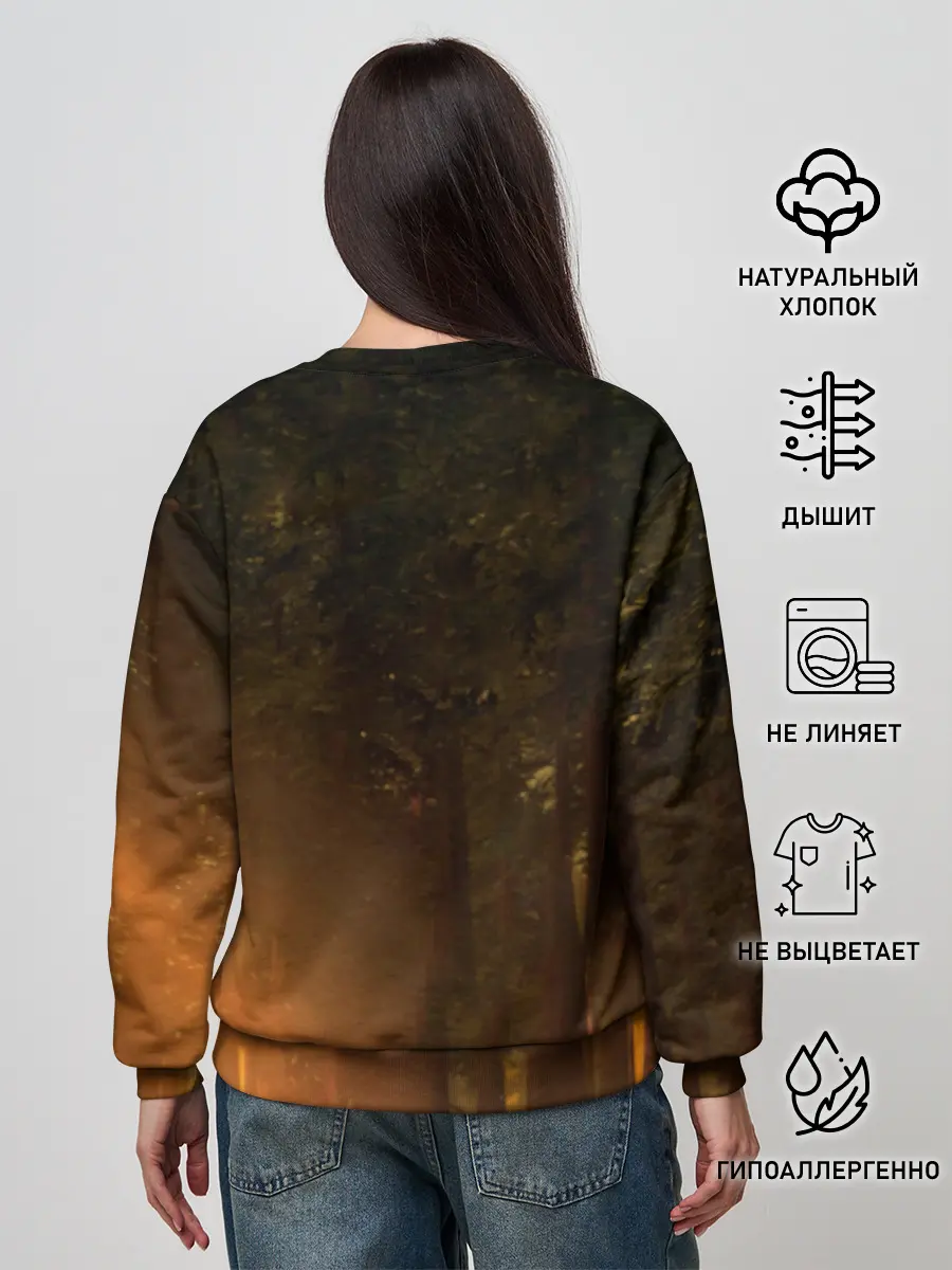 Женский свитшот / Марси в лесу