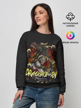 Женский свитшот / Драконорождённый здесь