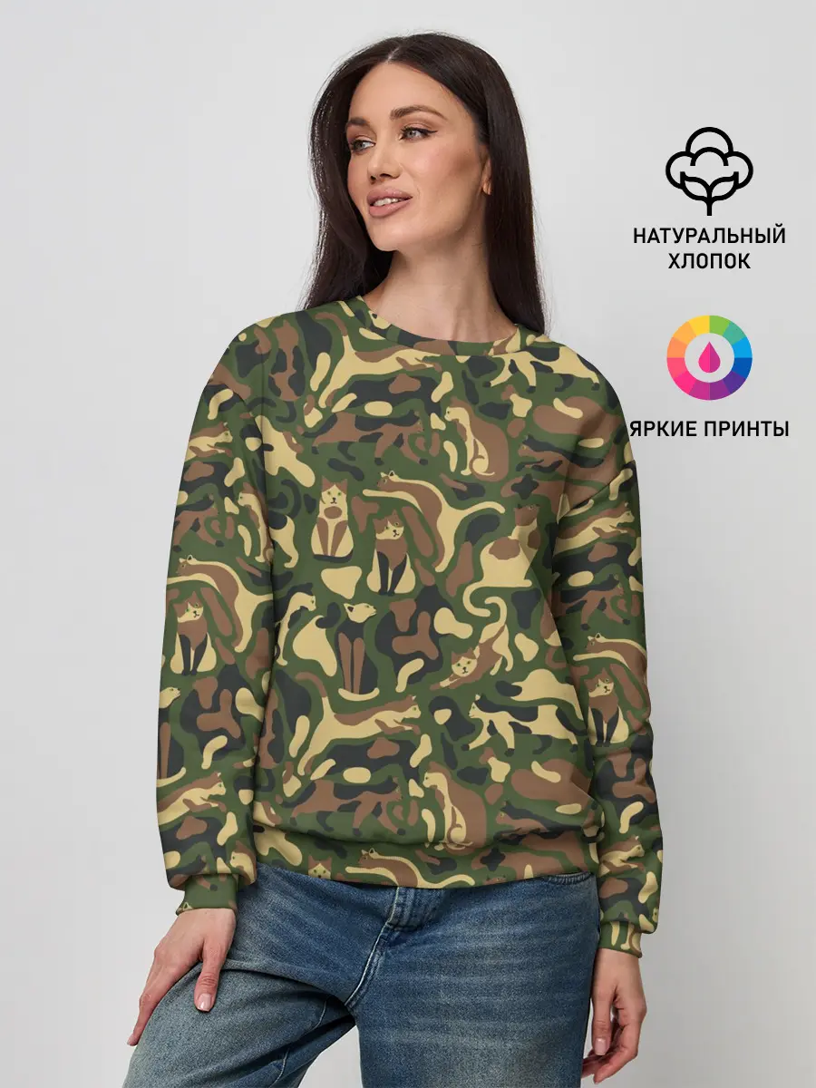 Женский свитшот / Коты и Кошки