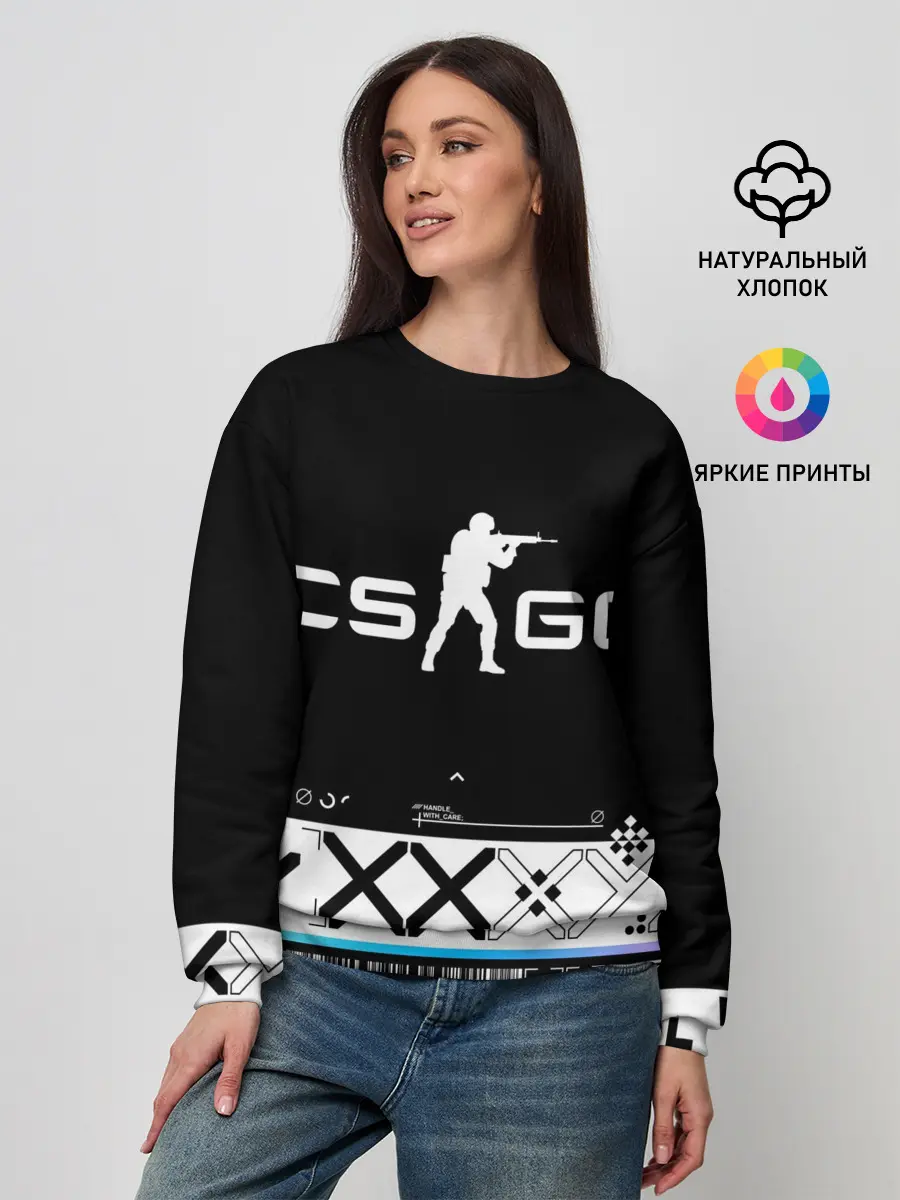 Женский свитшот / Printstream | Поток информации | CS:GO
