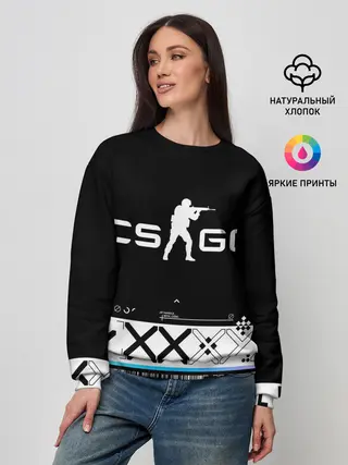 Женский свитшот / Printstream | Поток информации | CS:GO