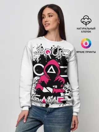 Женский свитшот / Squid game: guard-killer.