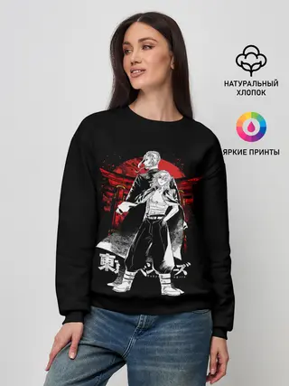 Женский свитшот / Draken & Mickey / TOKYO REVENGERS