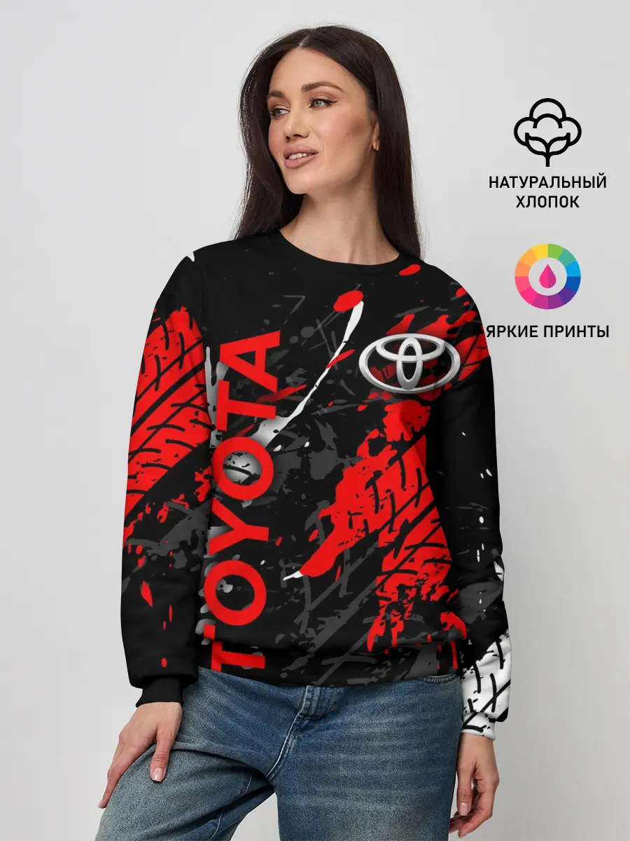 Женский свитшот / TOYOTA RED / TOYOTA SPORT