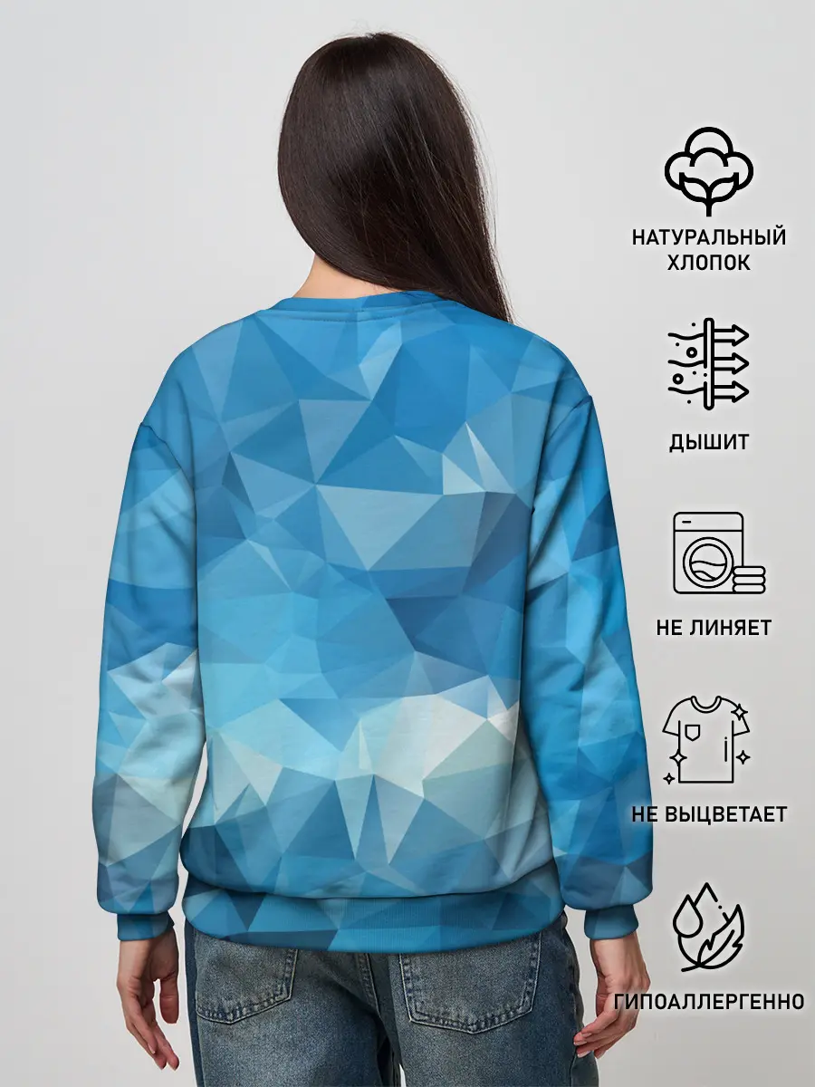 Женский свитшот / Цифровое небо