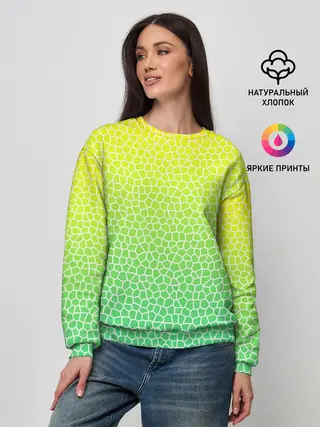 Женский свитшот / Витражная мозаика