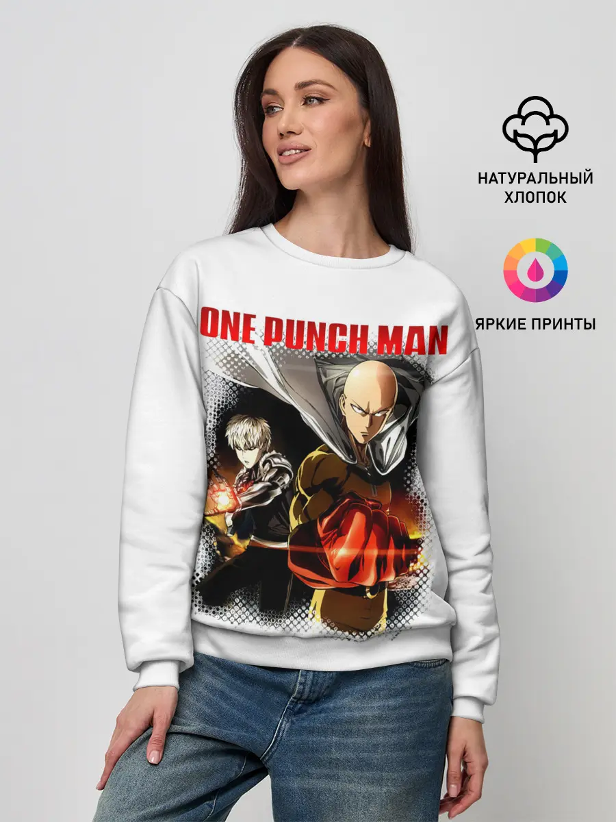 Женский свитшот / Сайтама и Генос One Punch-Man