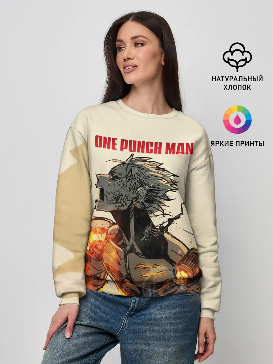 Женский свитшот / Разрушение Геноса One Punch-Man