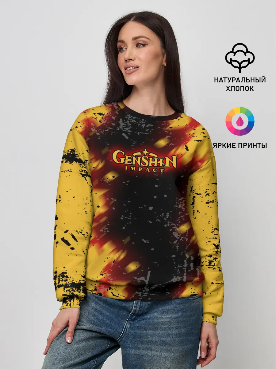 Женский свитшот / Genshin Impact: Аниме.