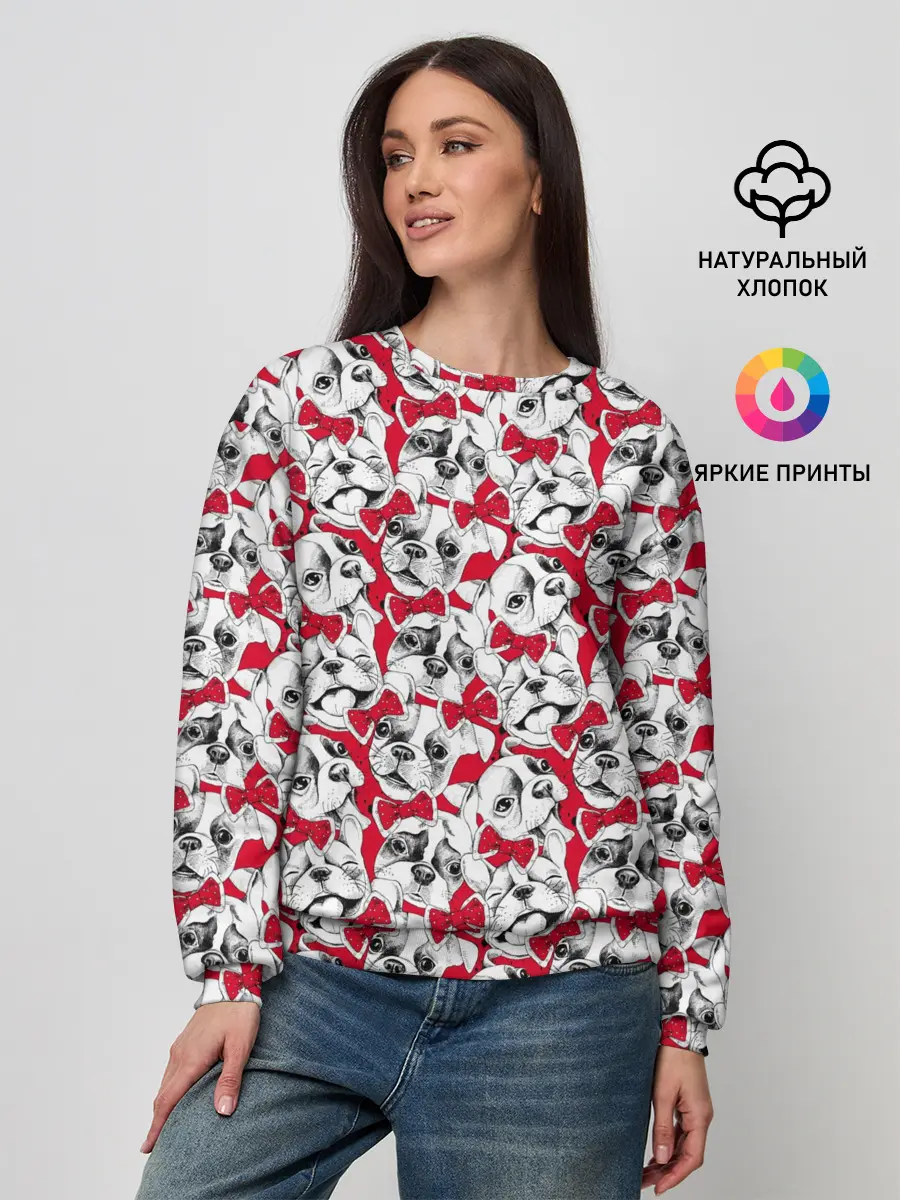 Женский свитшот / Французский Бульдог