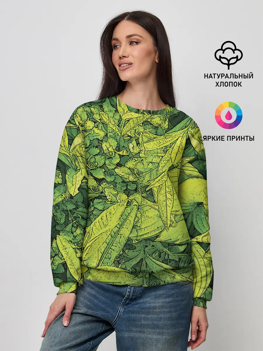 Женский свитшот / Растительная жизнь - Хоста