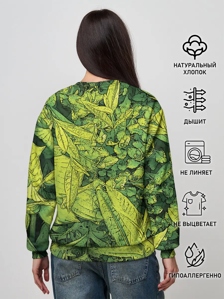 Женский свитшот / Растительная жизнь - Хоста