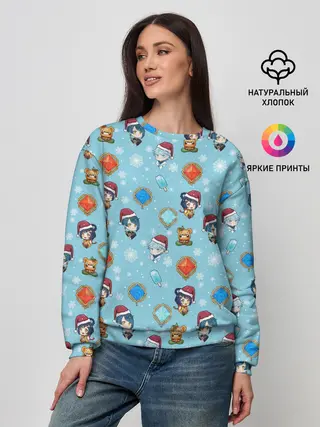 Женский свитшот / Genshin Impact Pattern