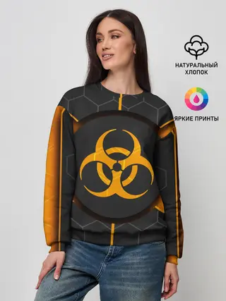 Женский свитшот / ХИМИЧЕСКАЯ ОПАСНОСТЬ 3D