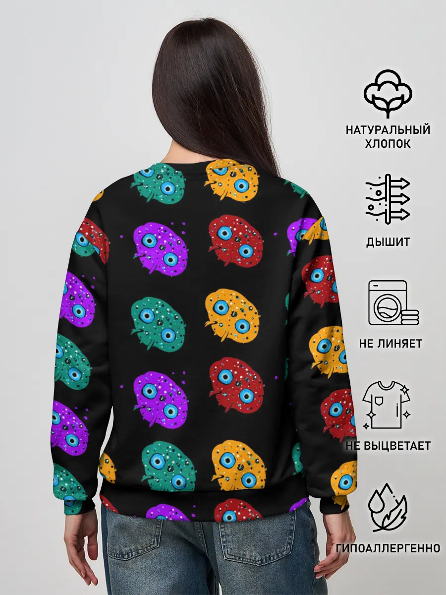 Женский свитшот / Нашествие инопланетян-ктулху